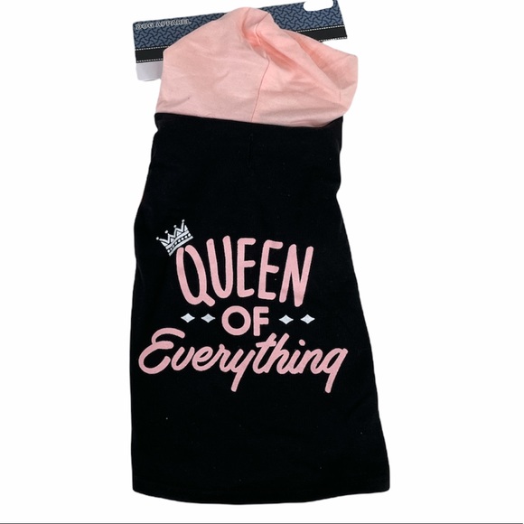 Wag & Bone Queen of Everything Dog Shirt, Black, Pink, Small, Medium - Picture 5 of 5